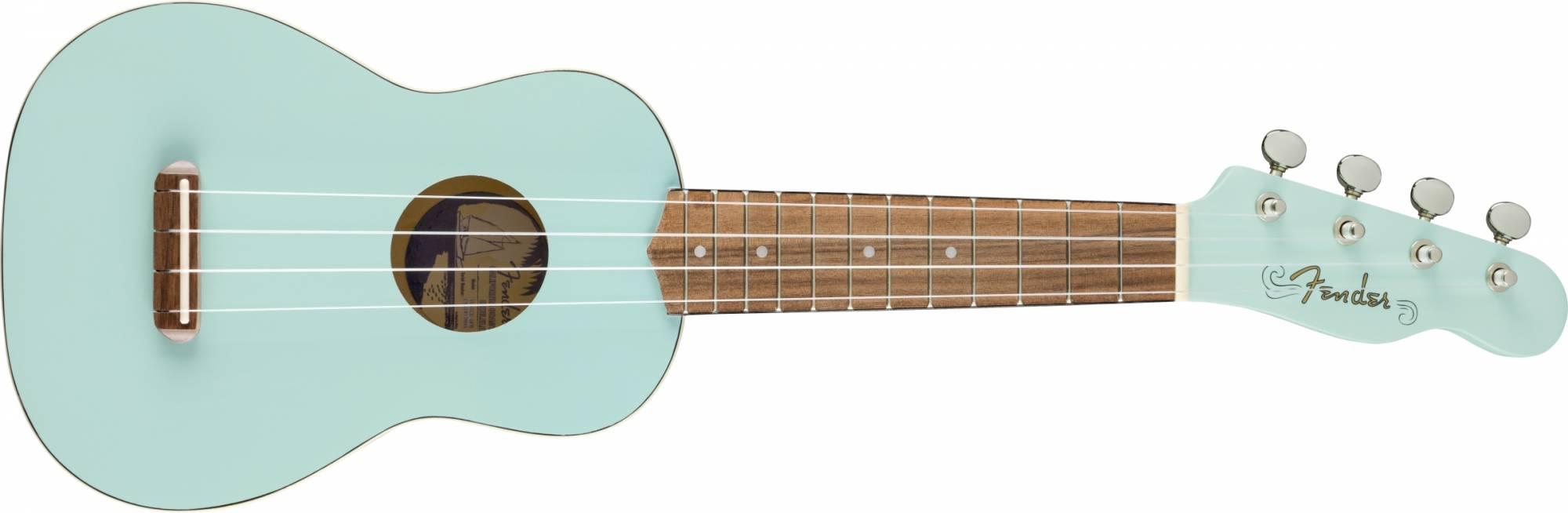 Fender Venice Soprano Ukulele, Shell Pink / Daphne / Seafoam Green - Image 23