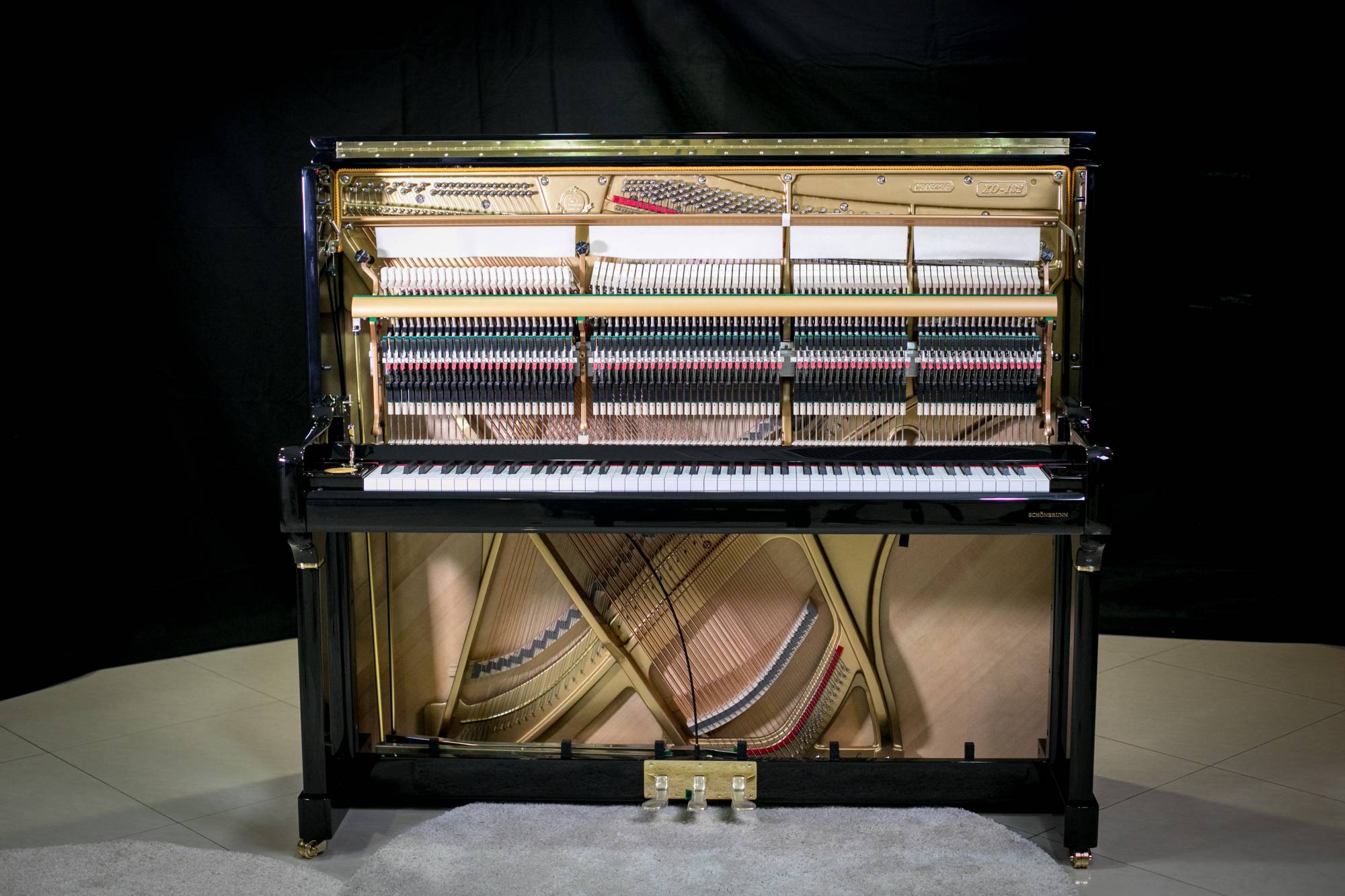 Schönbrunn XO132 New Upright German Acoustic Piano - Image 15