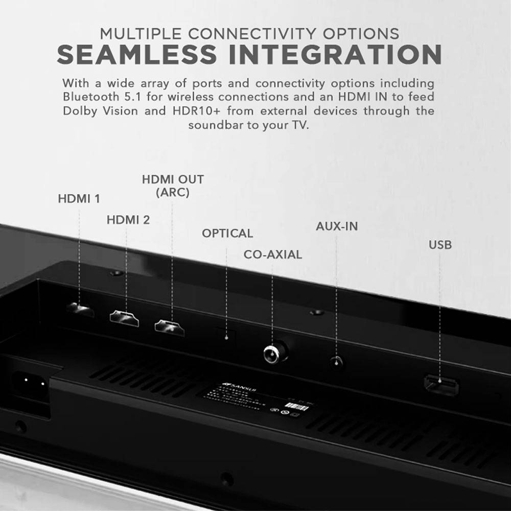 SonicGear StudioBar 3000 Dolby Atmos 5.1.2 ch - Image 8